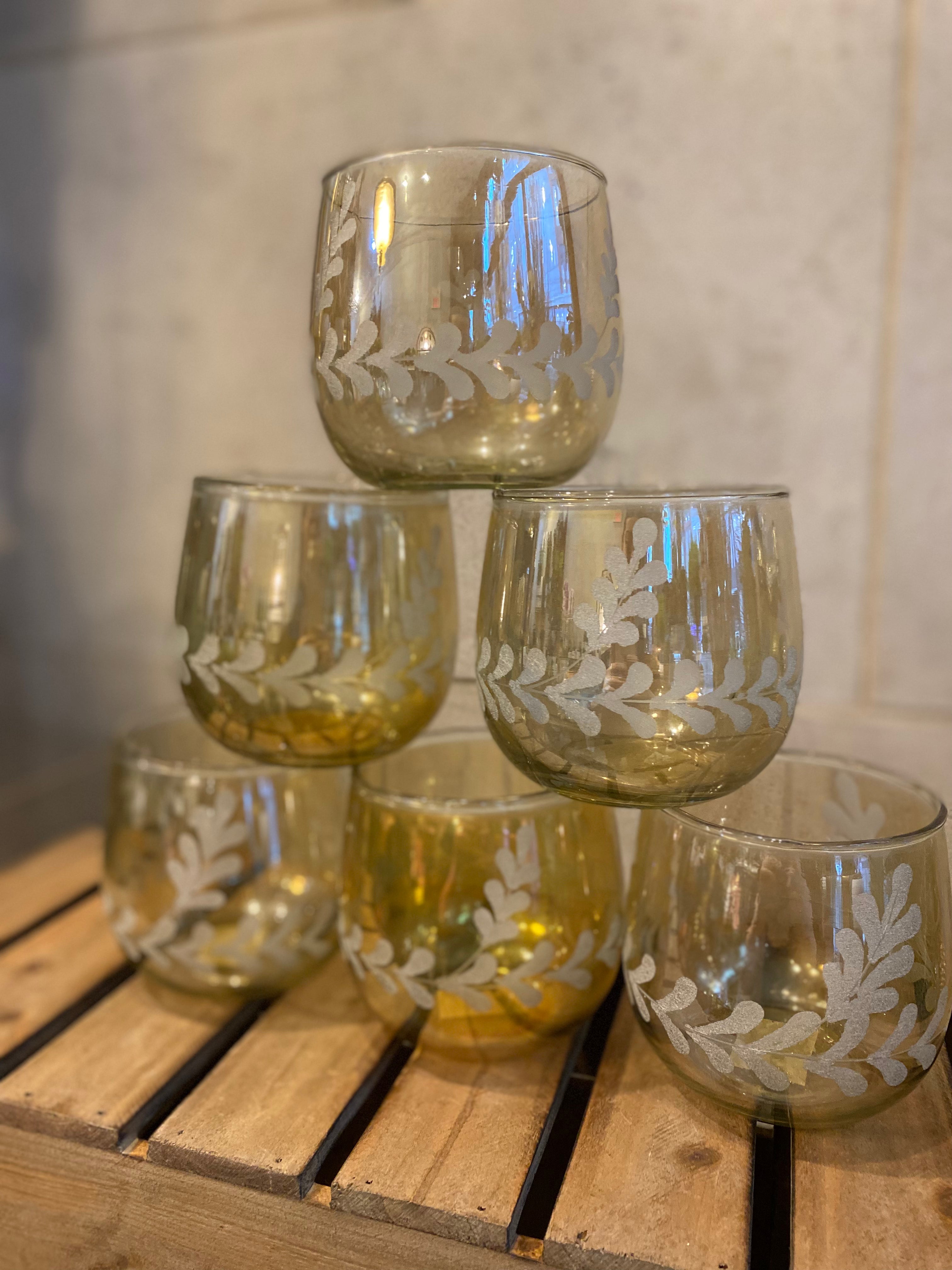 Elodie Etched Votive